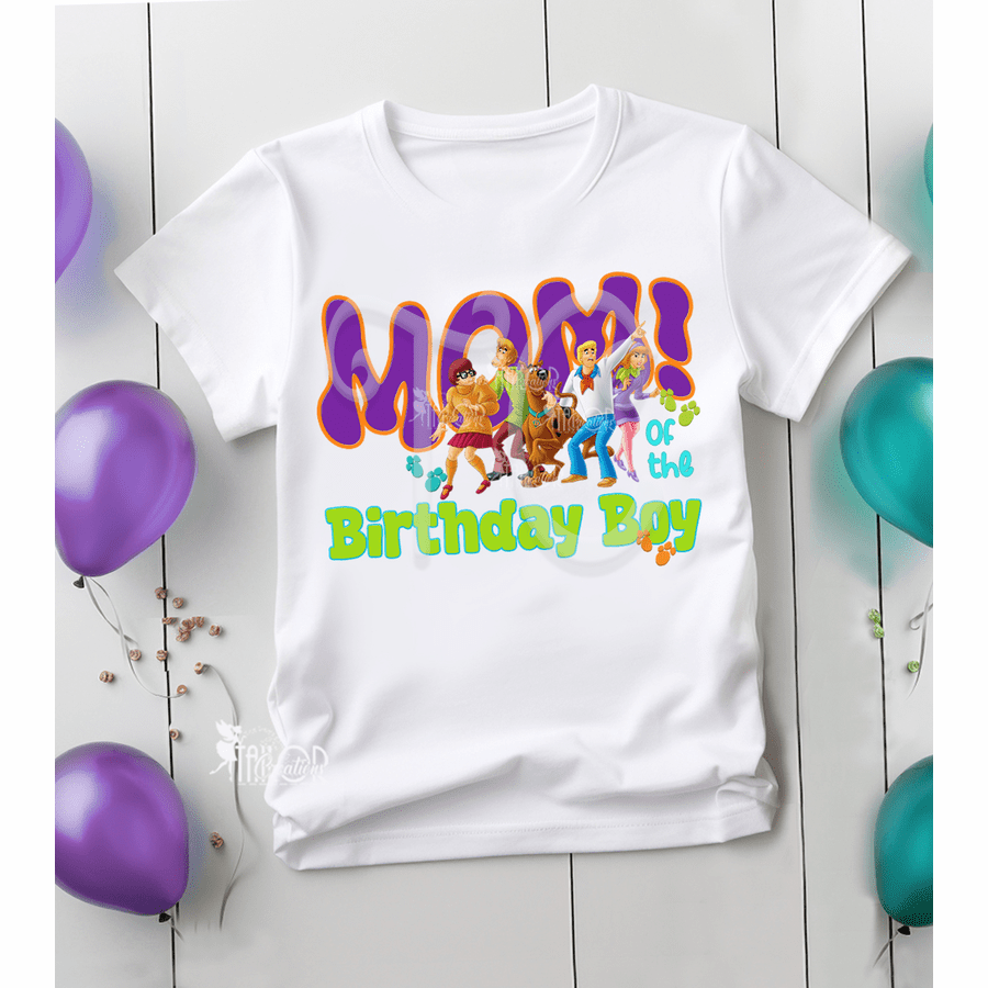 Scooby Doo Matching Family Birthday Party Tee Shirt - Scooby Birthday Ideas