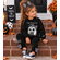 Skeleton Pumpkin Spice Halloween Sweatshirt Leggings Outfit - Skeleton Custom Sweatshirt Toddler Girl