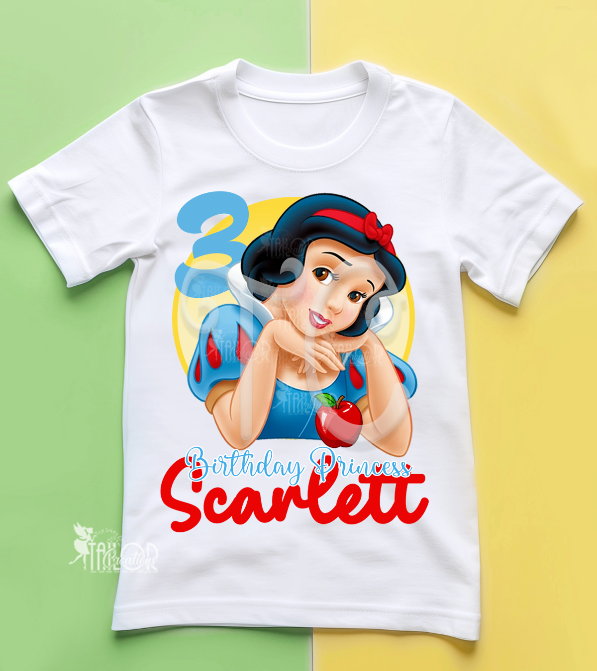 Snow White Custom Birthday Party Tee Shirt - Disneybound Snow White Outfit Toddler Kids - Disney Princess Party