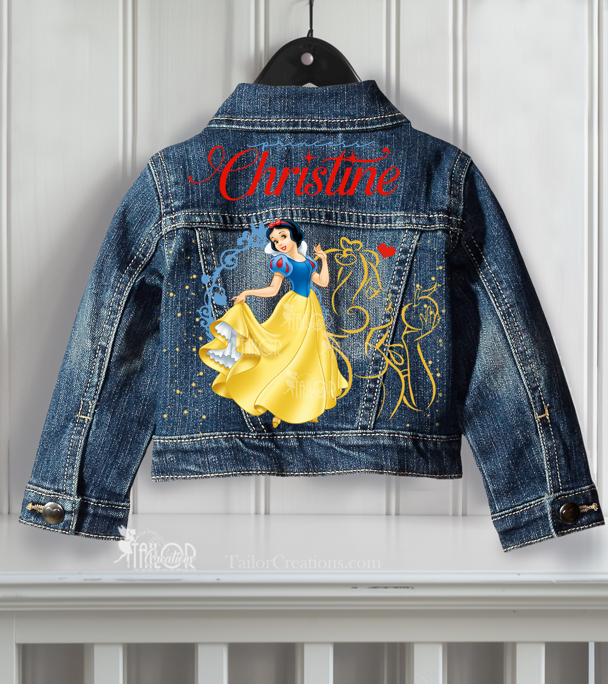 Snow White Disney Princess Denim Jacket Toddler Kids - Snow White Disneybound Jacket Outfit