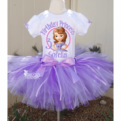 sofia the first birthday party dress Princess Tutu Dress Girls Tutu, Birthday Tutu, Toddler Birthday Dress, Tutu Set, Custom Birthday Tutu Ball gown