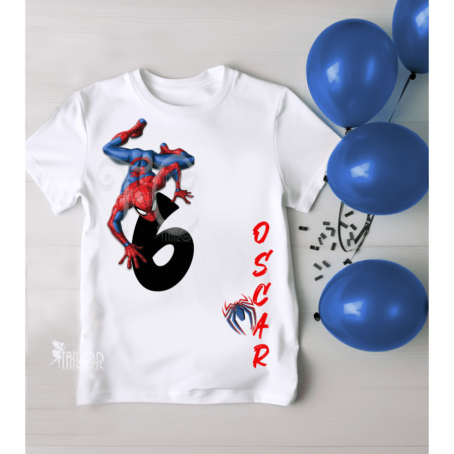 Spiderman Birthday Party Tee Shirt Toddler - Spiderman Birthday Outfit Kids