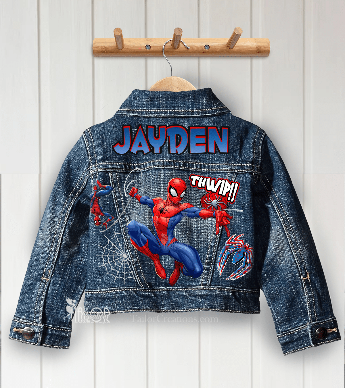 Spiderman Denim Jacket - Disneyland Superhero Toddler Jacket - Superman Gift