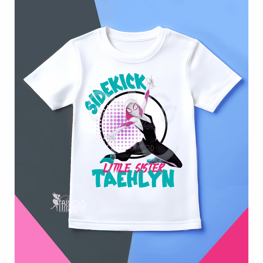 Gwen Stacey Matching Family Little Sister Birthday Shirt - Gwen Stacey Birthday Tee Shirt
