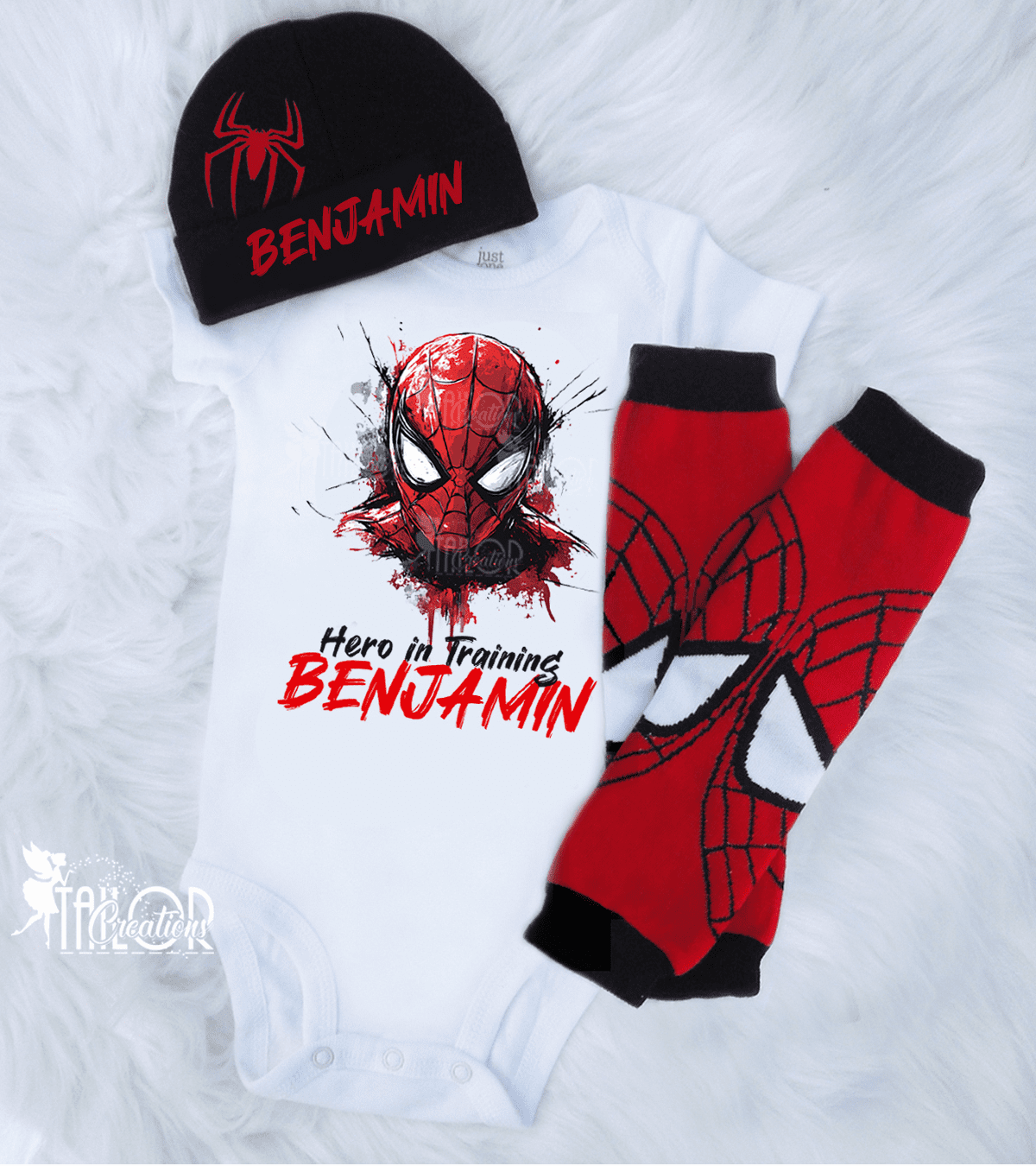Spiderman Baby Boy Onesie Outfit - Disney Marvel Spiderman Baby Shower Gift Box
