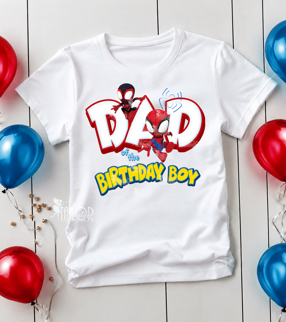 Spidey & Friends Matching Family Birthday Tee Shirt - Spidey Birthday T Shirt Outfit