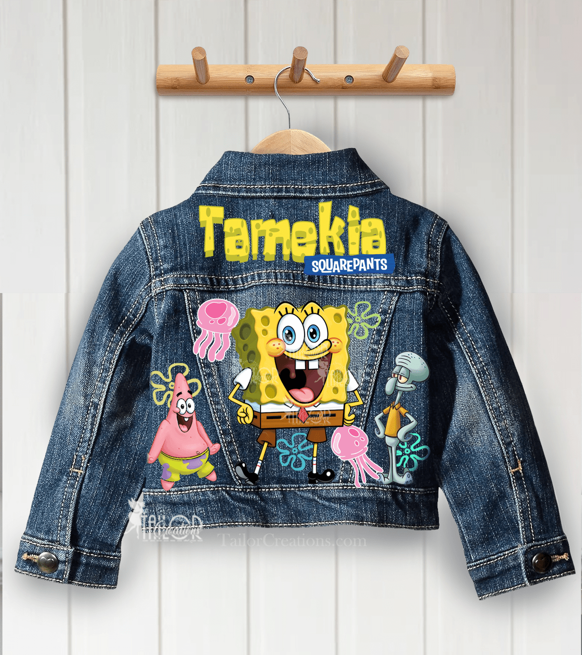 Spongebob Denim Jacket - Spongebob Denim Birthday Party Outfit Ideas