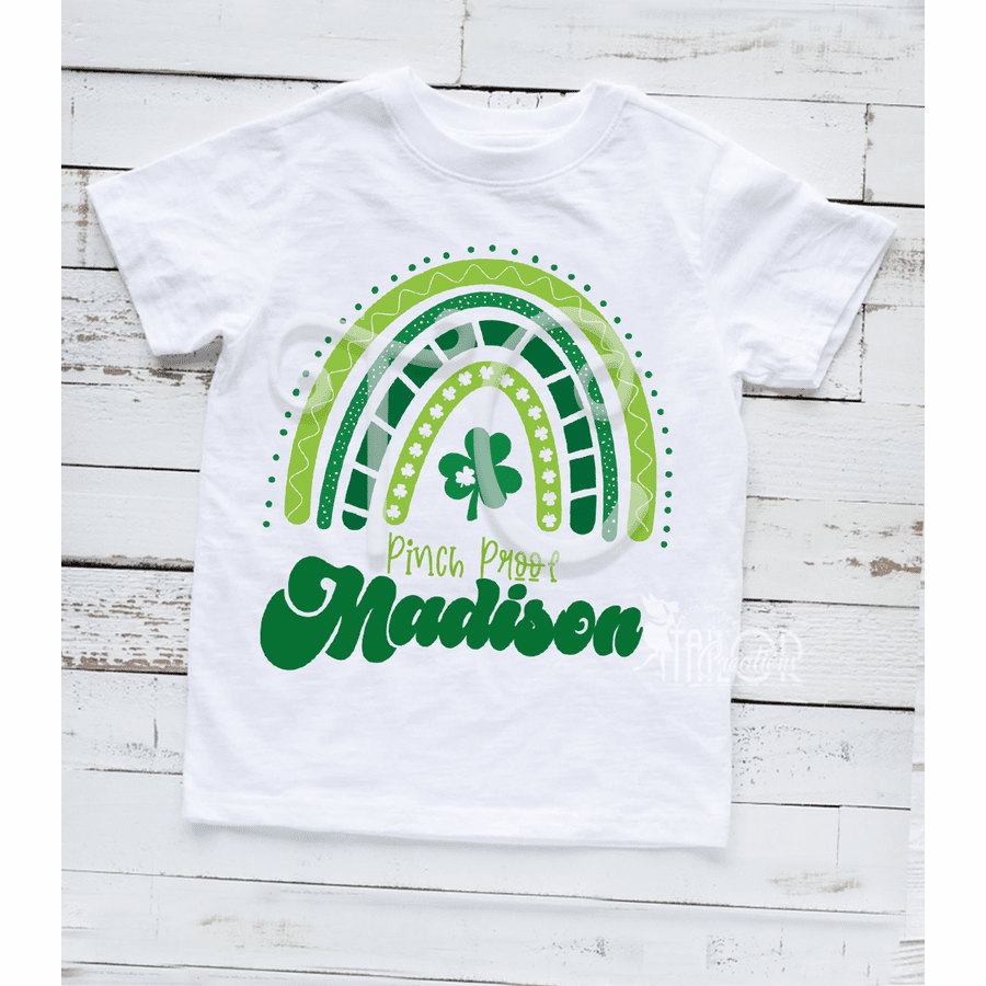 St Patricks Day Rainbow Custom Shamrock Paddys T Shirt