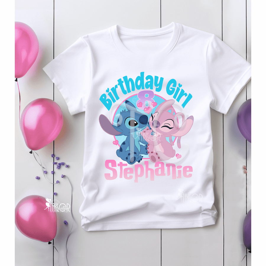 lilo and stitch birthday dress Stitch birthday dress, Stitch Girl and Toddler dress, Stitch Blue dress, Stitch Cotton Dress