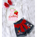 Strawberry Birthday Outfit - Custom Denim Birthday Outfit Kid - Strawberry Set