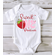 Strawberry Birthday Outfit - Custom Denim Birthday Outfit Kid - Strawberry Set