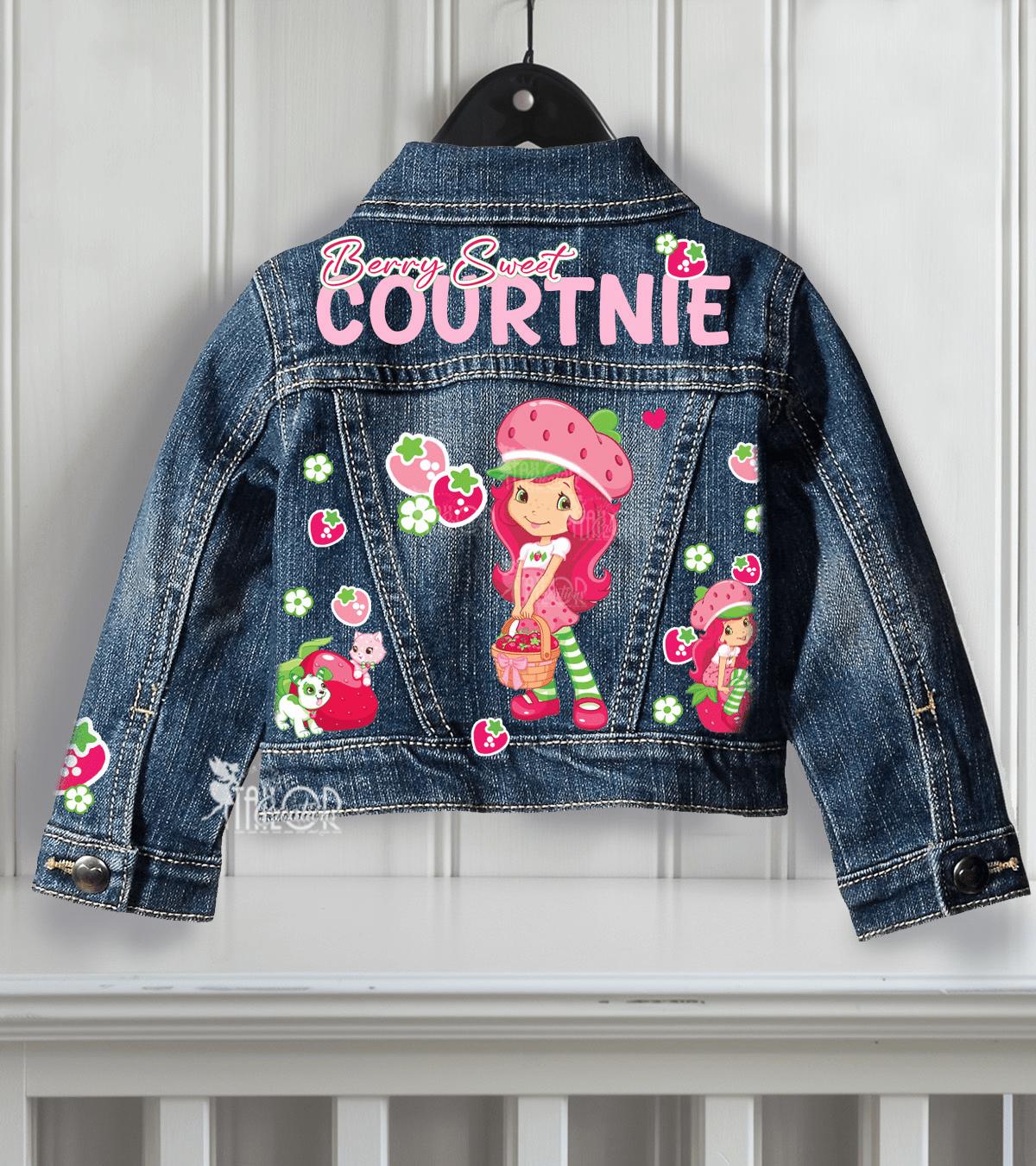 Strawberry Shortcake Personalized Denim Jacket - Strawberry Shortcake Denim Outfit