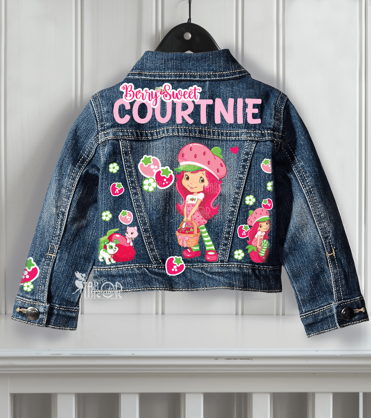 Strawberry Shortcake Personalized Denim Jacket - Strawberry Shortcake Denim Outfit