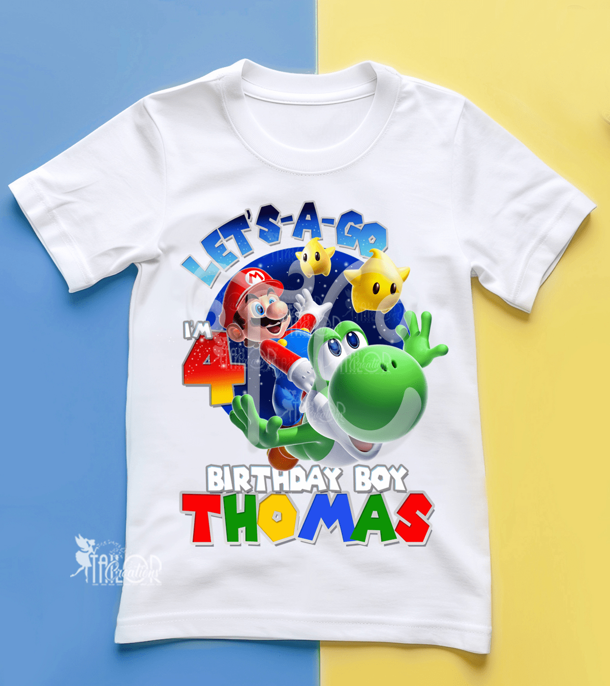  Super Mario Galaxy Birthday T Shirt - Super Mario Birthday Party Outfit Toddler Kids
