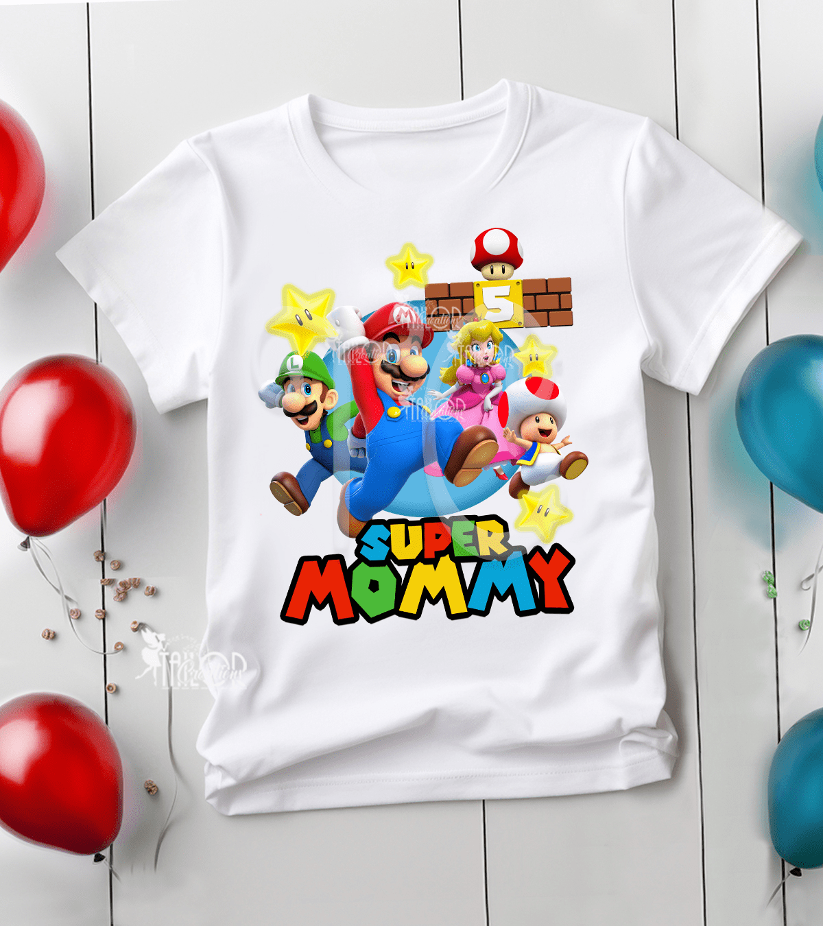 Super Mario Matching Family Birthday Shirt - Super Mario Birthday Ideas