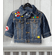 Super Mario Denim Jean Jacket Kids - Super Mario Birthday Outfit - Custom Denim Jacket Kid
