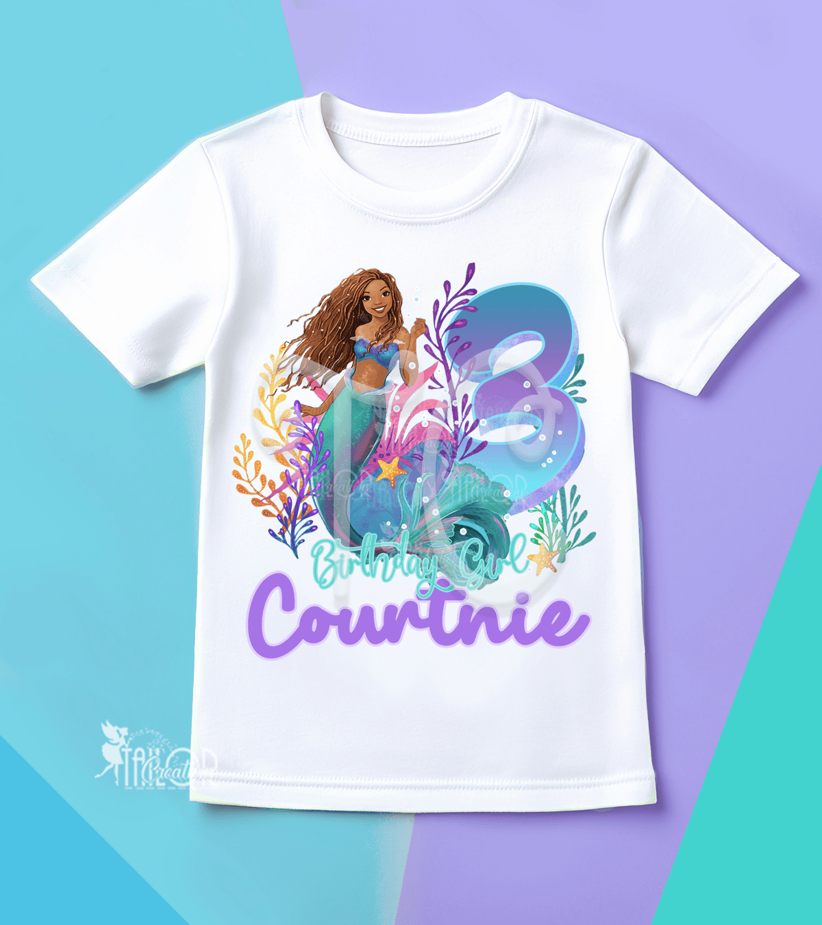 The Little Mermaid Birthday Shirt, Mermaid Family Birthday Disneyland Shirts, Little Mermaid Toddler Shirt, Ariel Birthday Shirts