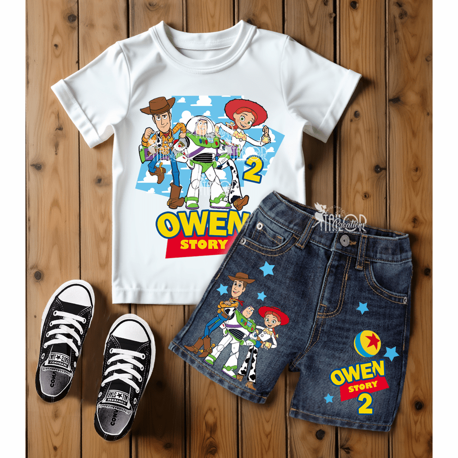 Toy Story Birthday Outfit for Boys - Toy Story Theme Overalls Boys