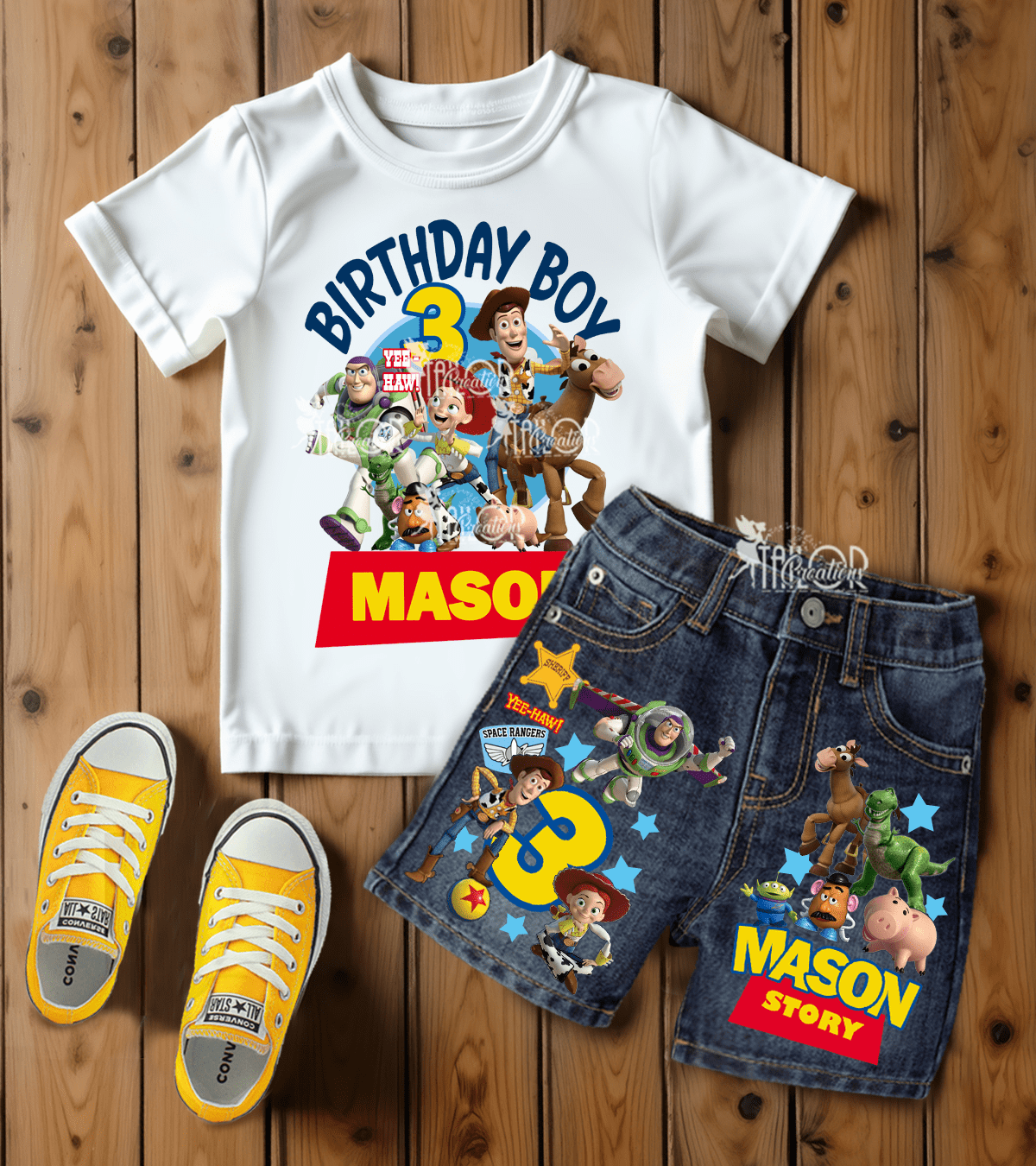 Toy Story Birthday Outfit for Boys - Toy Story Theme Overalls Boys