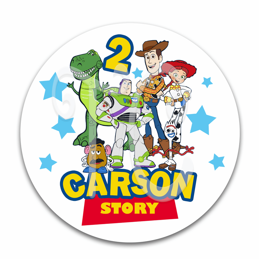 Toy Story Custom Birthday Party Favor Stickers - Toy Story Birthday Party Favor Ideas
