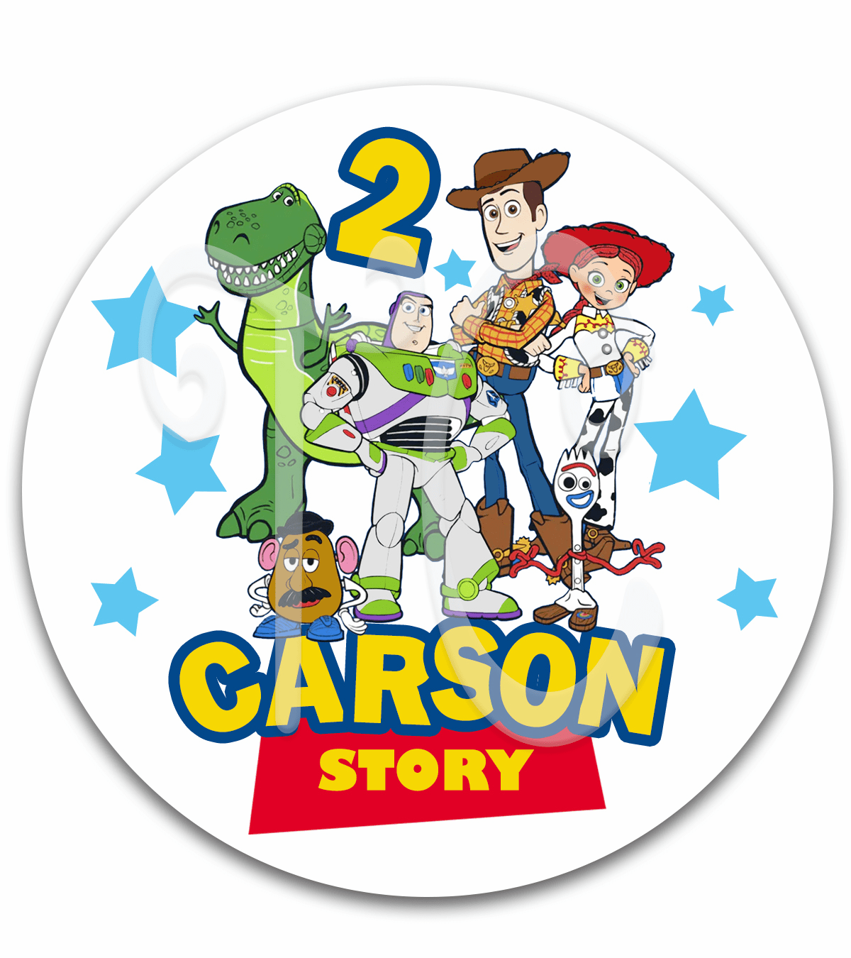 Toy Story Custom Birthday Party Favor Stickers - Toy Story Birthday Party Favor Ideas