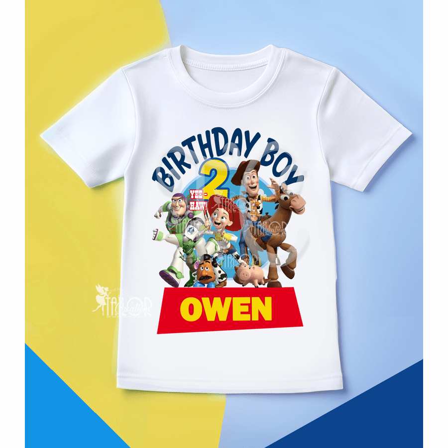 Toy Story Custom Birthday Tee Shirt, Disney Pixar Birthday Outfit Ideas