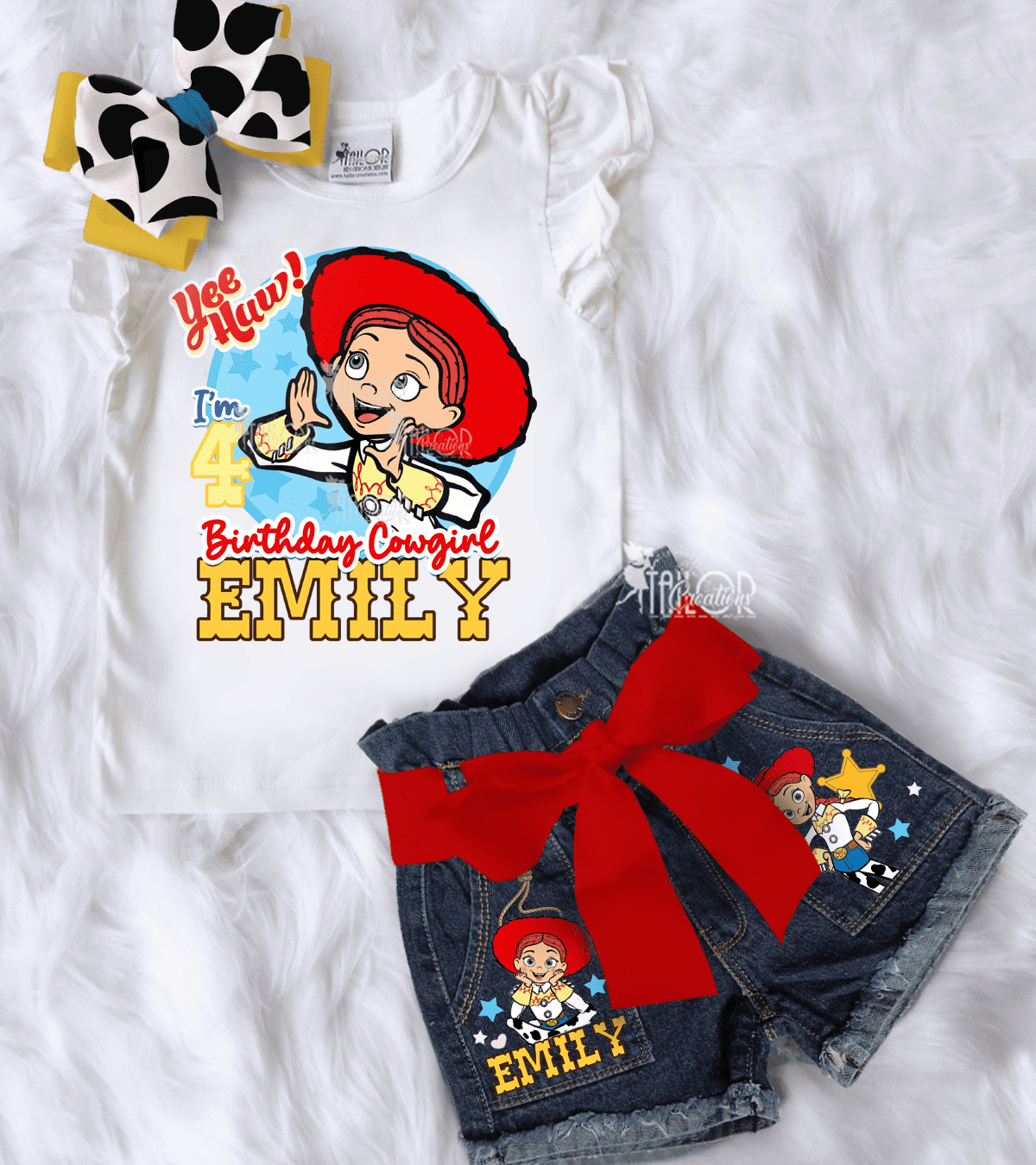 Toy Story Jessie Birthday Outfit for Toddler Girls - Cowgirl Birthday Outfit Girls