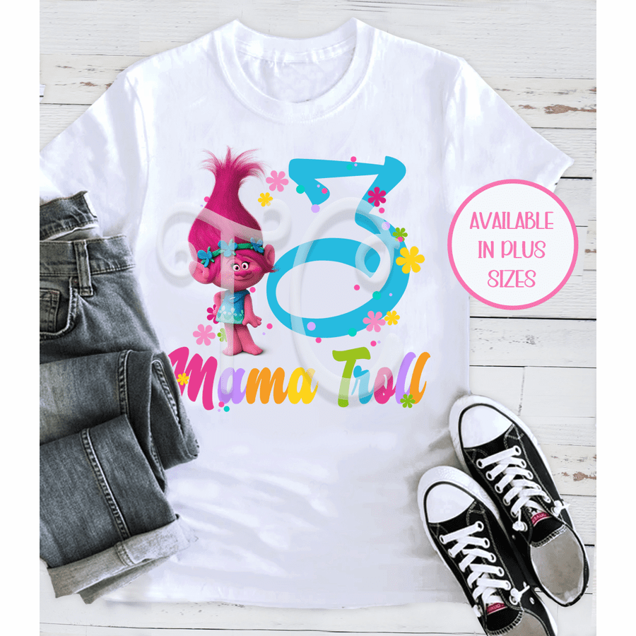 Trolls Custom Family Birthday Shirt