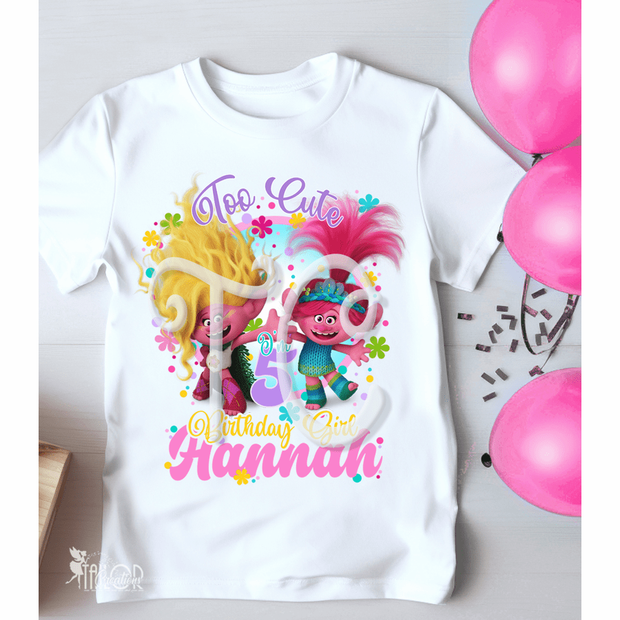 Trolls Poppy Inspired Birthday Party Outfit for Girls - Poppy Trolls First Day of School Outfit - Trolls Poppy Denim Birthday Party Outfit Jean Jacket