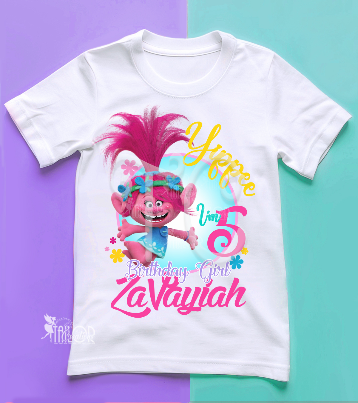Trolls Poppy Custom Birthday Shirt - Trolls Poppy Birthday Party Outfit Ideas