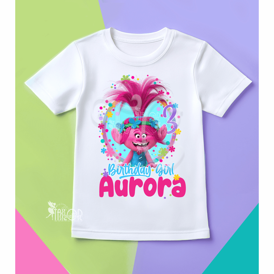 trolls birthday dress Troll tutu set-troll outfit-trolls dress-Trolls birthday(Deluxe)