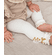 Valentines Hearts Bow Ruffle Leggings Baby Toddler Girls - Gold Ivory Valentines Day Tights