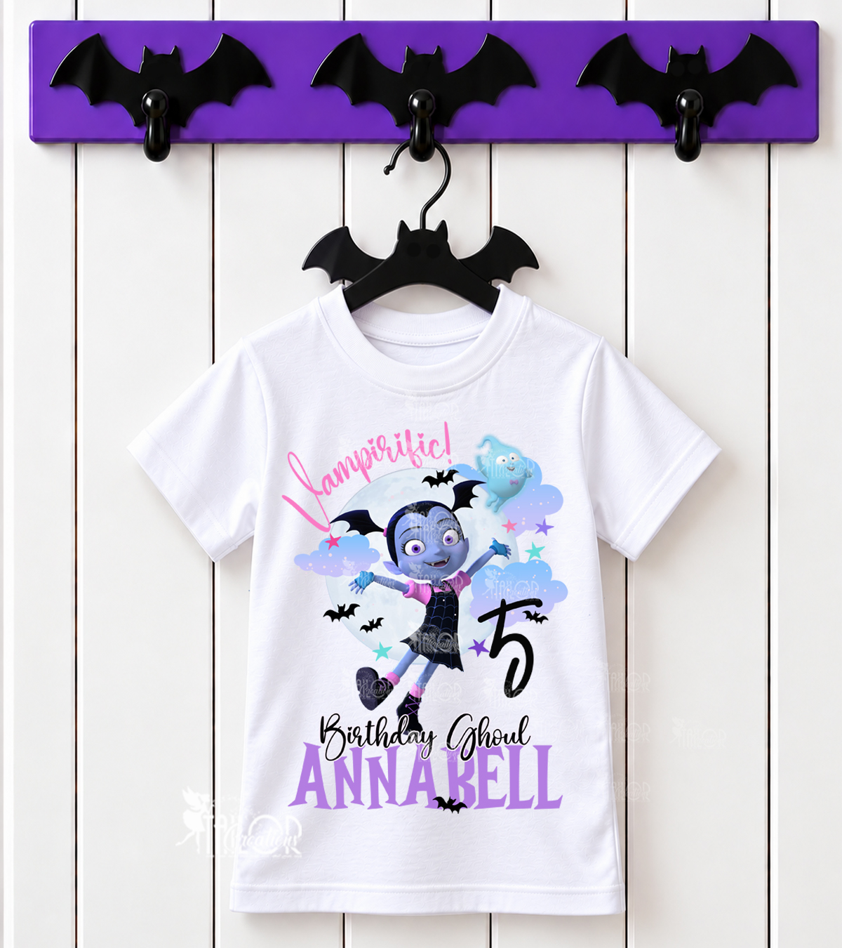 Vampirina Custom Party Shirt for Girls - Vampirana Magic Park Disney Toddler Outfit Girls