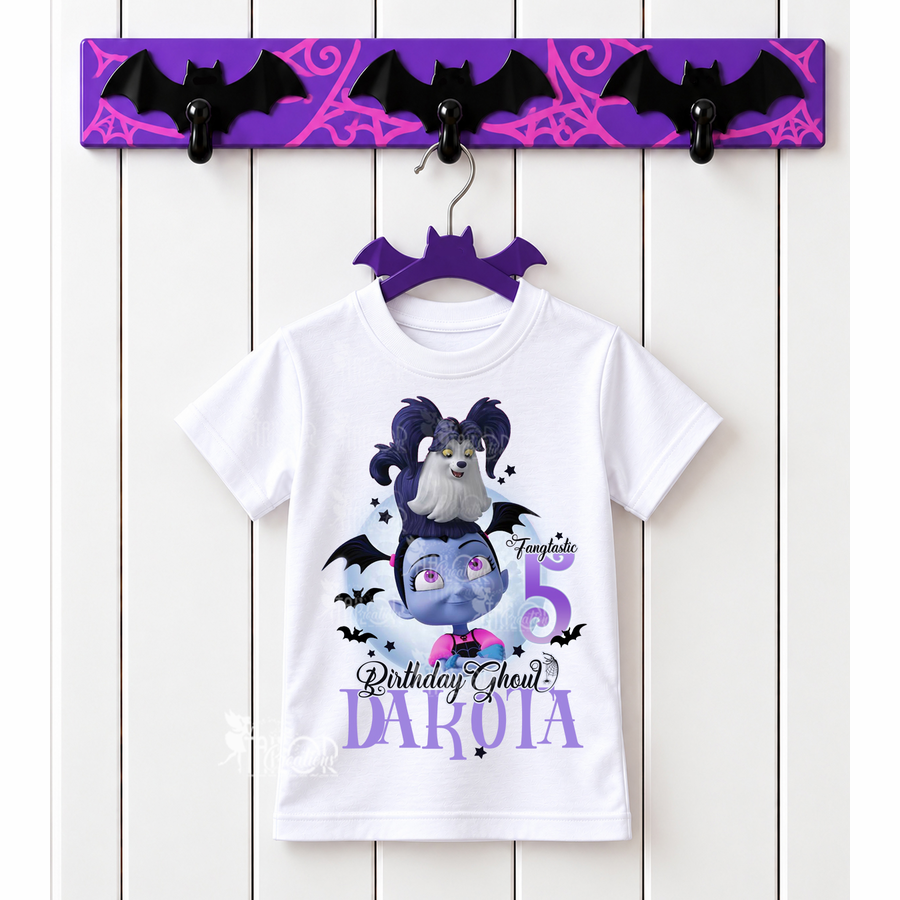 Vampirina Personalized Birthday Tee Shirt - Vampirina Custom Party Outfit Ideas Toddler Girl