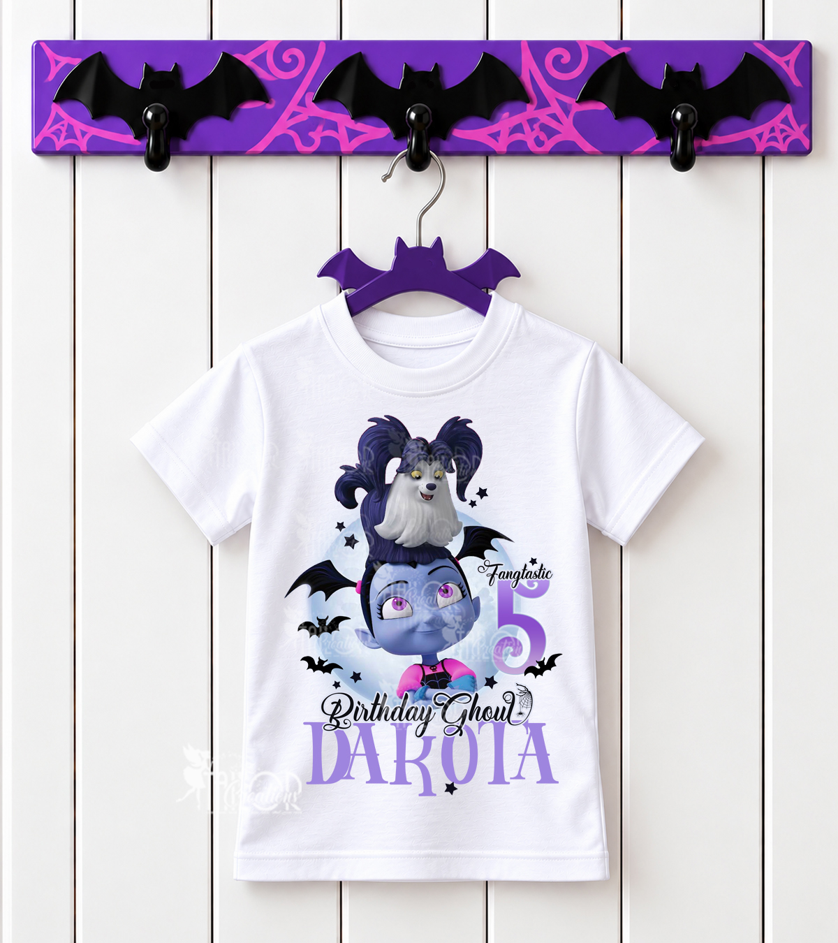 Vampirina Personalized Birthday Tee Shirt - Vampirina Custom Party Outfit Ideas Toddler Girl