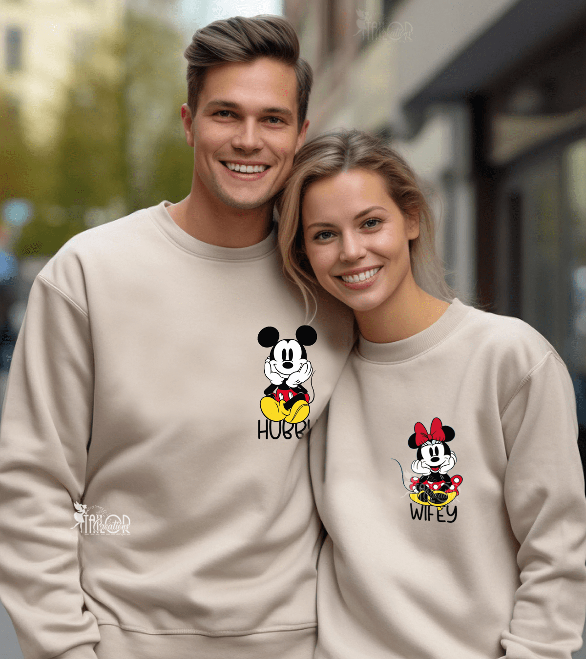 Vintage Mickey & Minnie Matching Couple Disneyland Sweatshirts - Disney Couple Matching Outfits