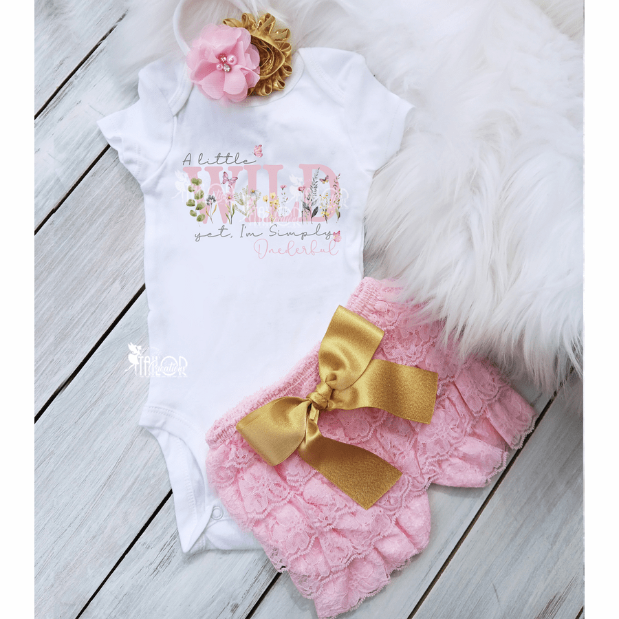 Wildflower Wild One First Birthday Outfit - Wild One Birthday Outfit for Girls