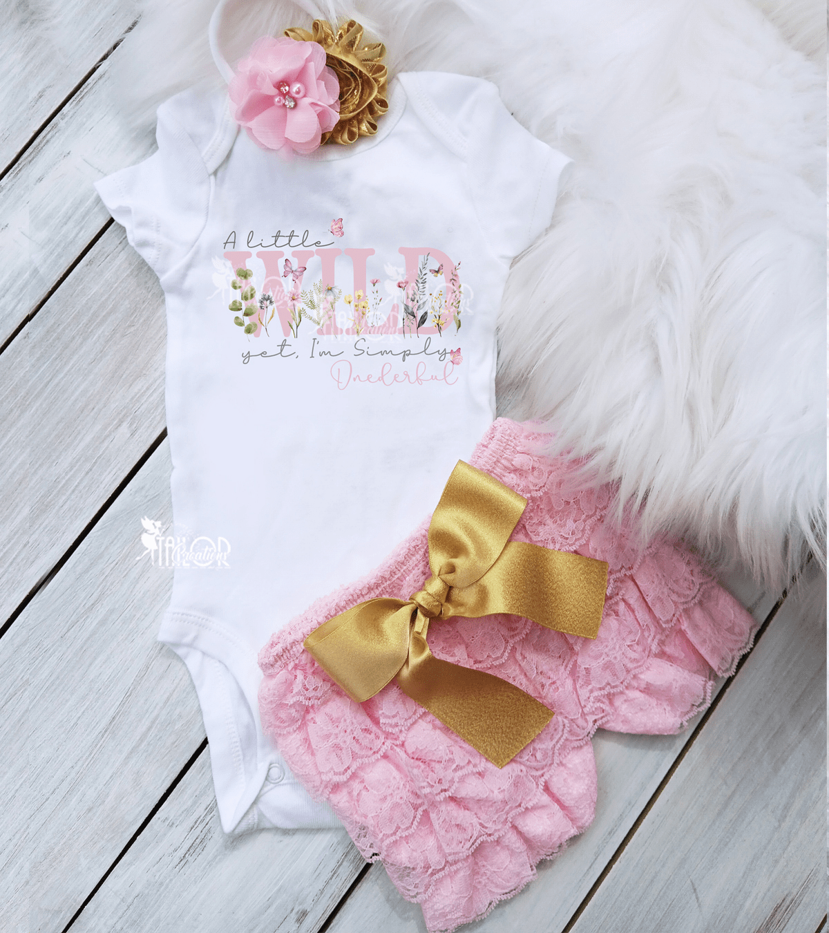 Wildflower Wild One First Birthday Outfit - Wild One Birthday Outfit for Girls