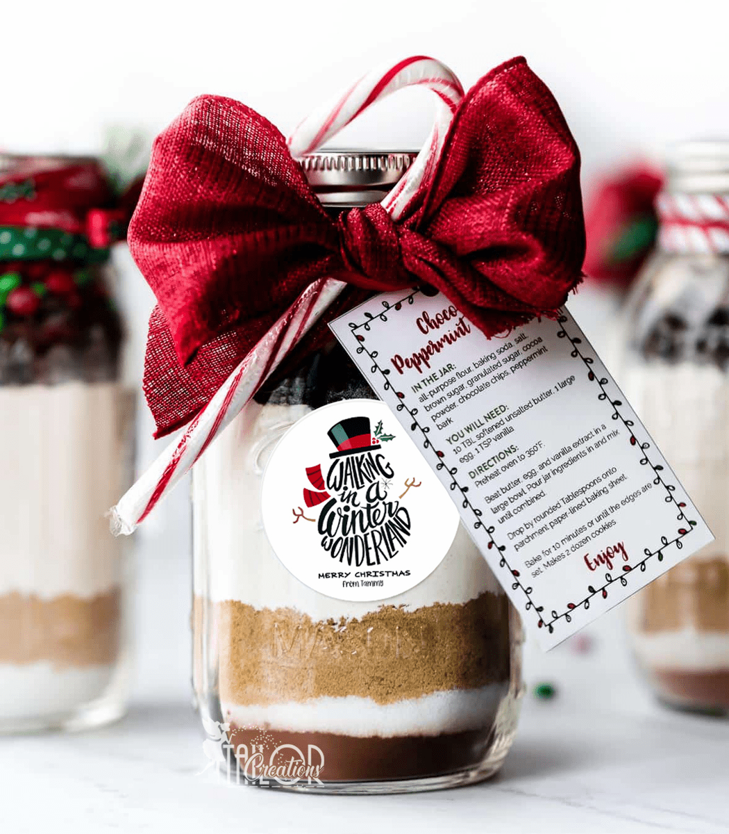 Winter Wonderland Snowman Christmas Stickers, Snowman Personalized Christmas Sticker Labels