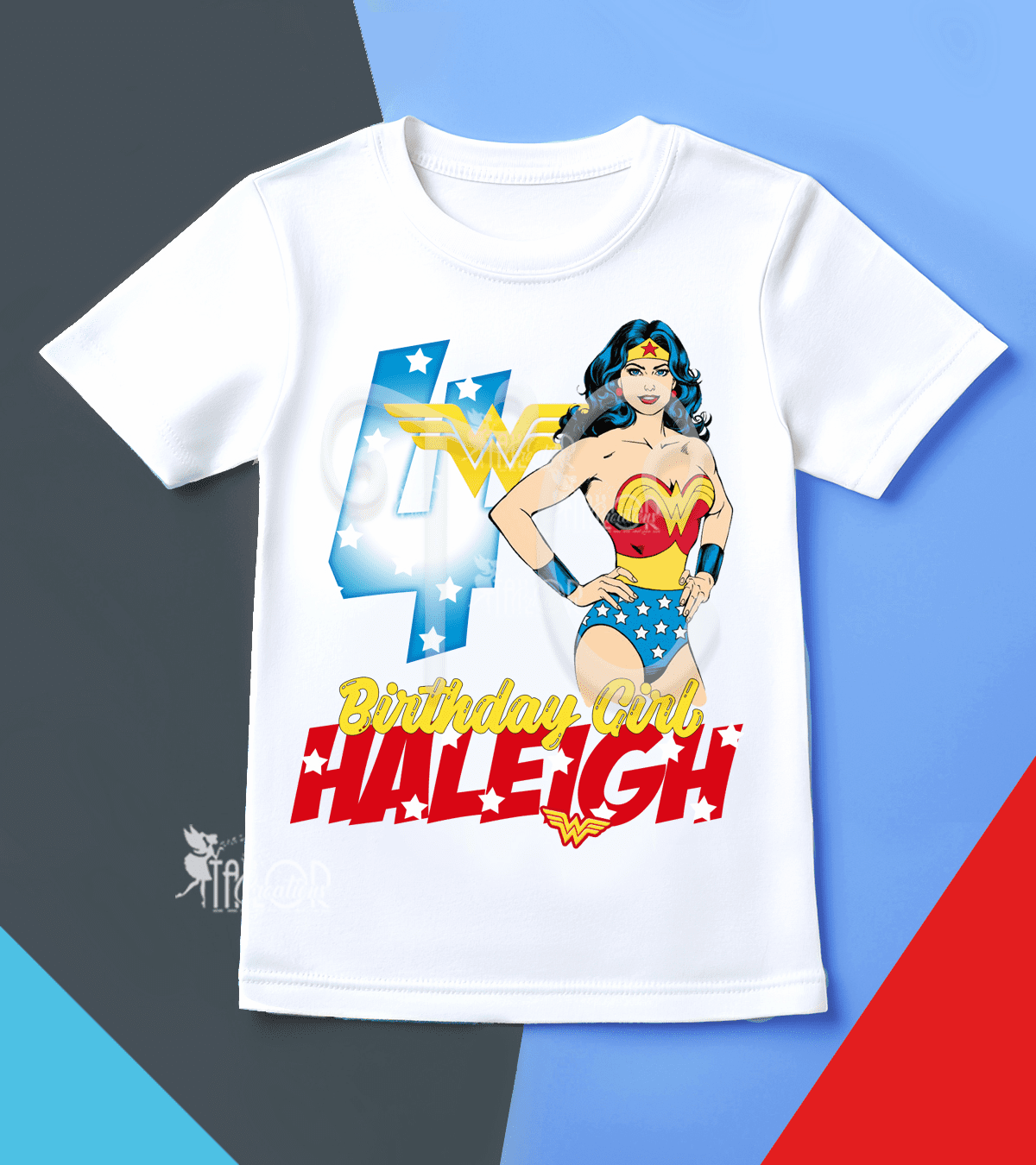 Wonder Woman Birthday Party Tee Shirt - Superhero Birthday Outfit Ideas