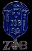 Zeta Phi Beta Shield Lapel Pin