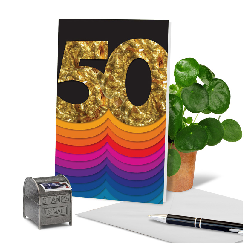 Bold Milestones Milestone Anniversary Greeting Card