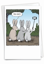 bunny♡ Bunny Selfies: Humor Easter Card