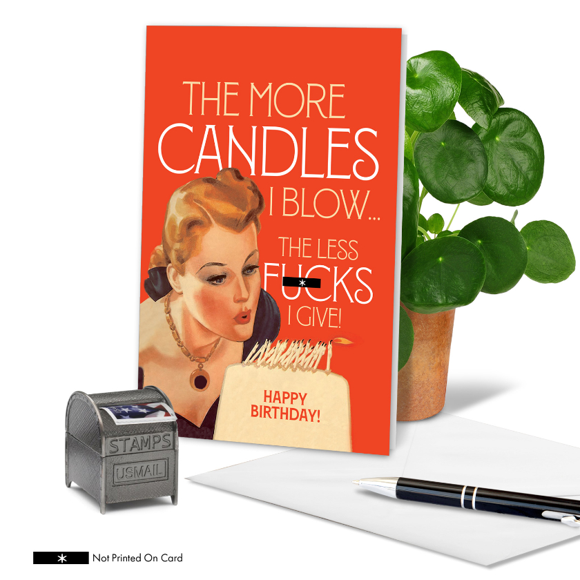 Candles I Blow Funny Birthday Card