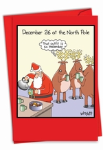 December 26 So Yesterday: Funny Christmas Greeting Card - Funny Reindeers