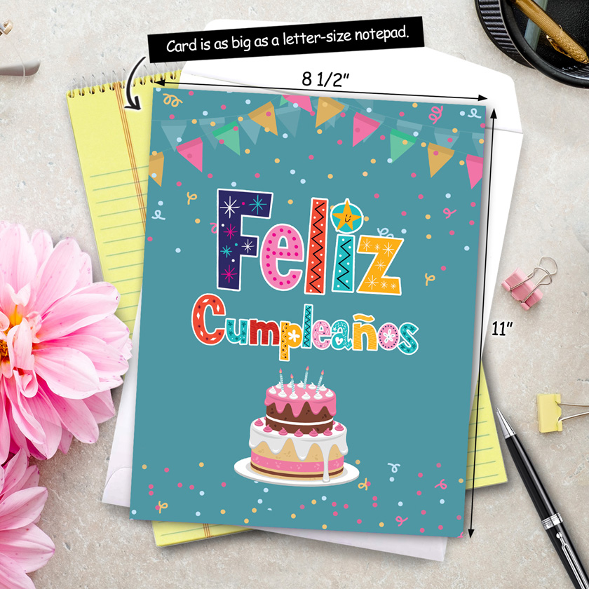 Feliz Cumpleanos Hilarious Birthday Large Greeting Card