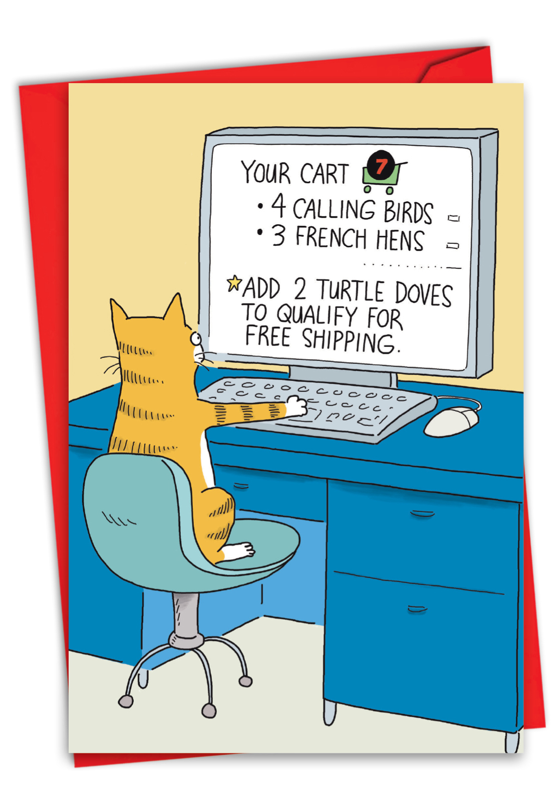 Hilarious Cat Order Card