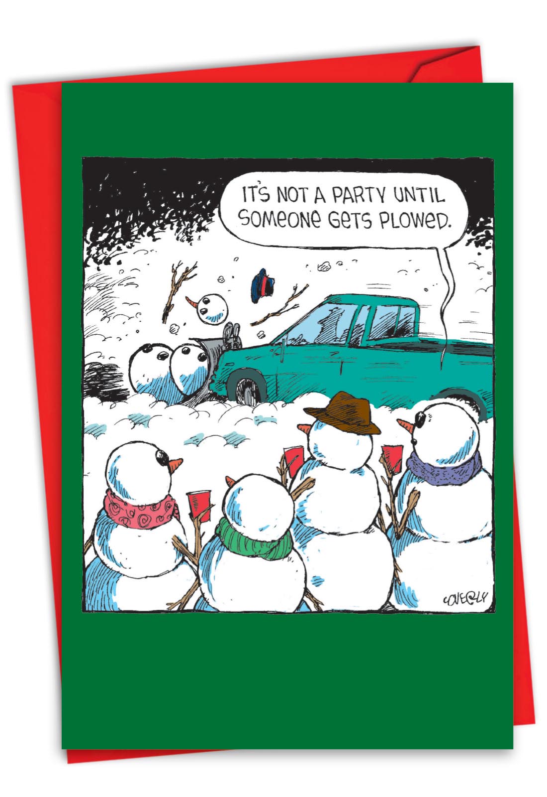NobleWorks - 12 Merry Christmas Cards Funny - Boxed Set Of Cartoon - View #10