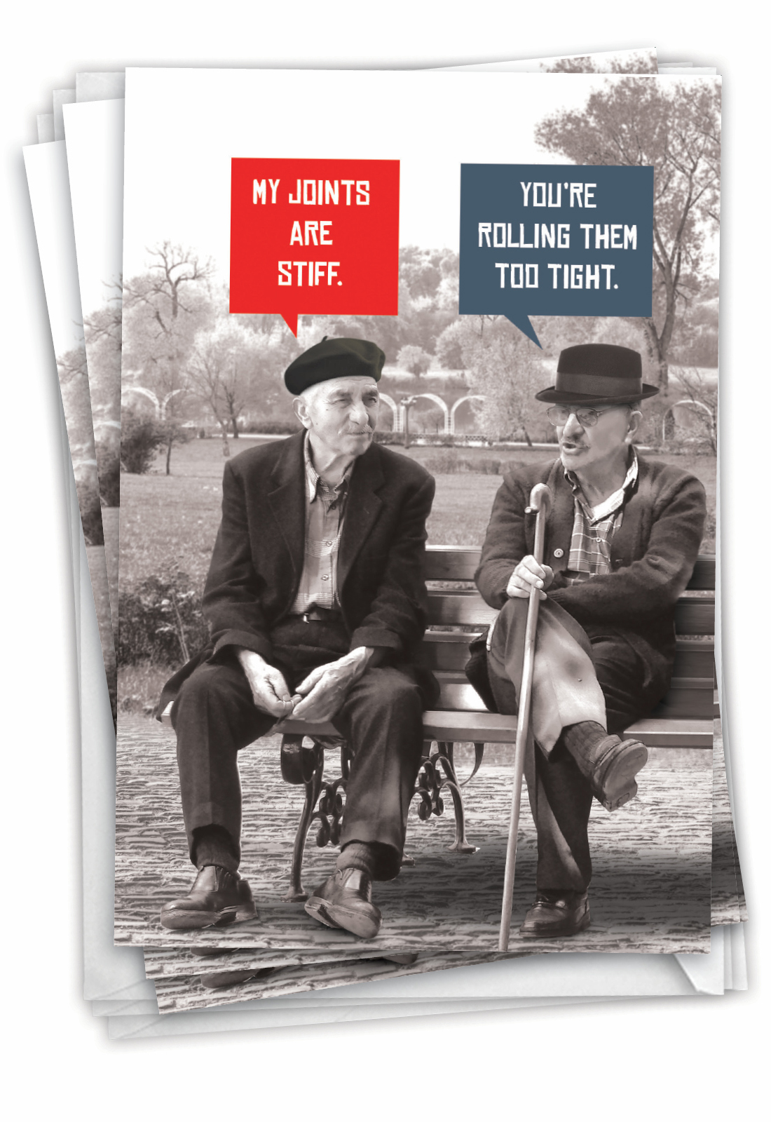 Hilarious Unlit Men Stiff Joints Card