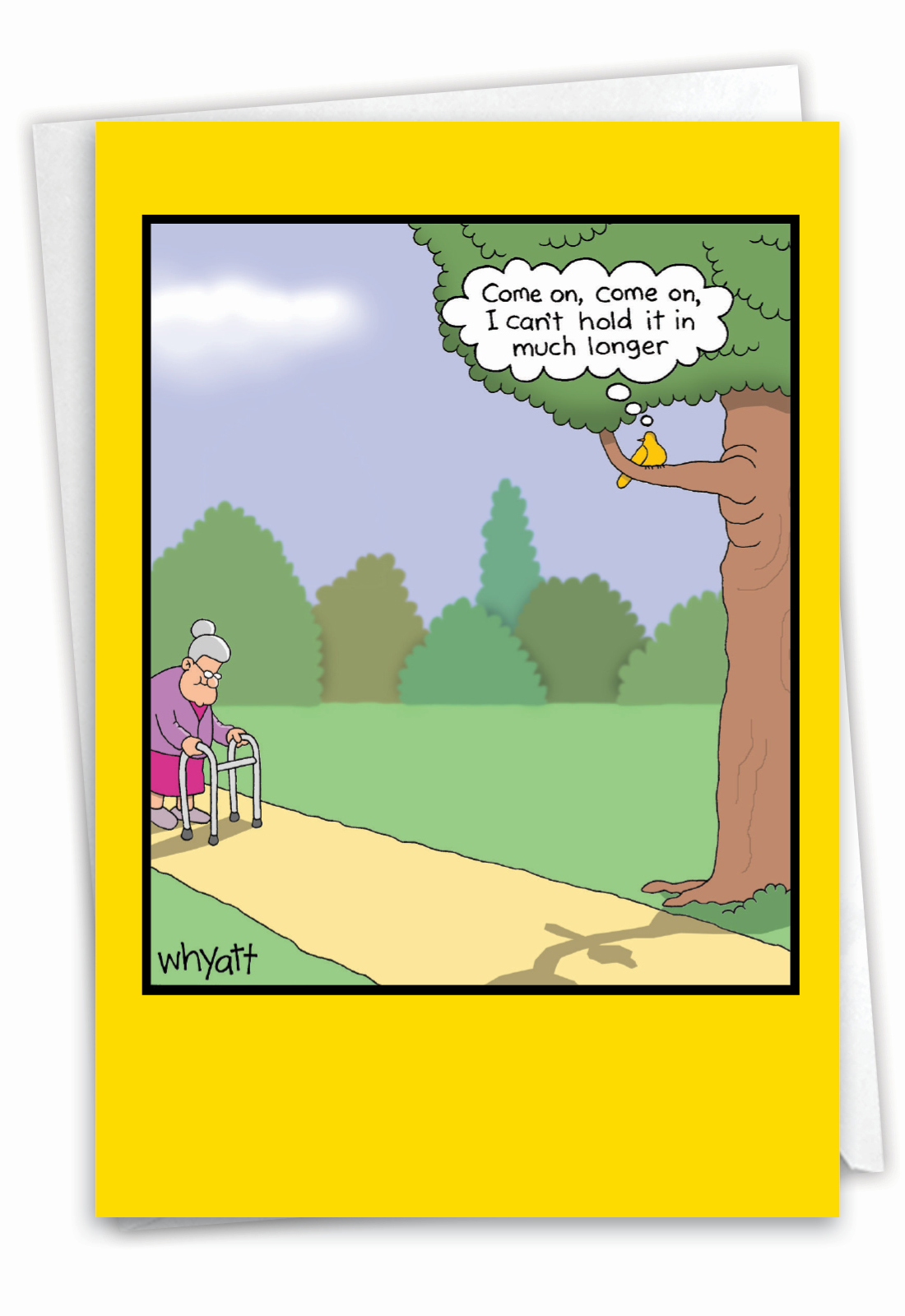 Hold It In Card